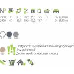 Doniczka Diament 40 slim
